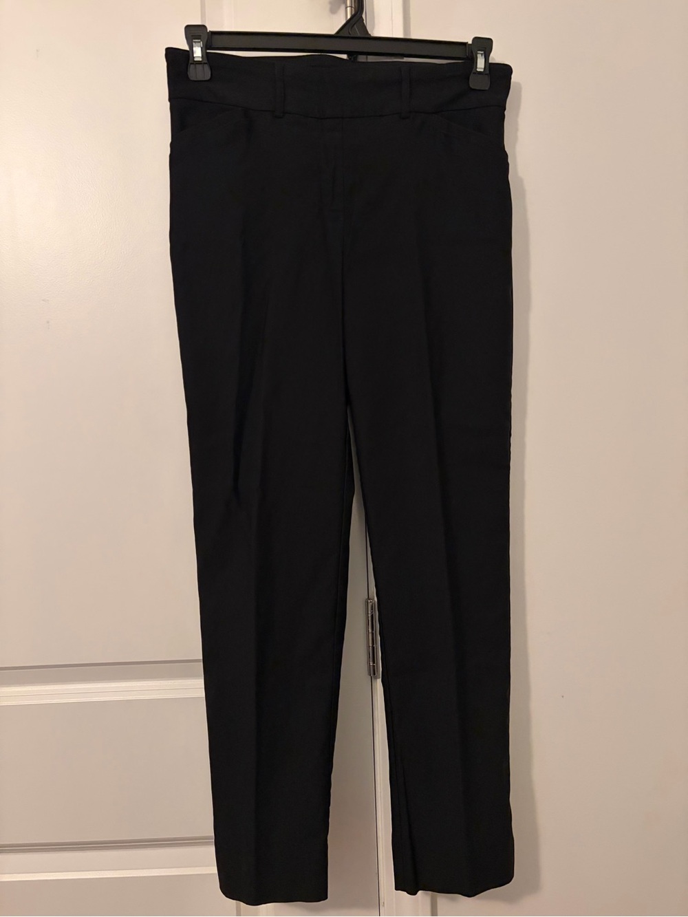 Classic Black Straight-Leg Women's Trousers